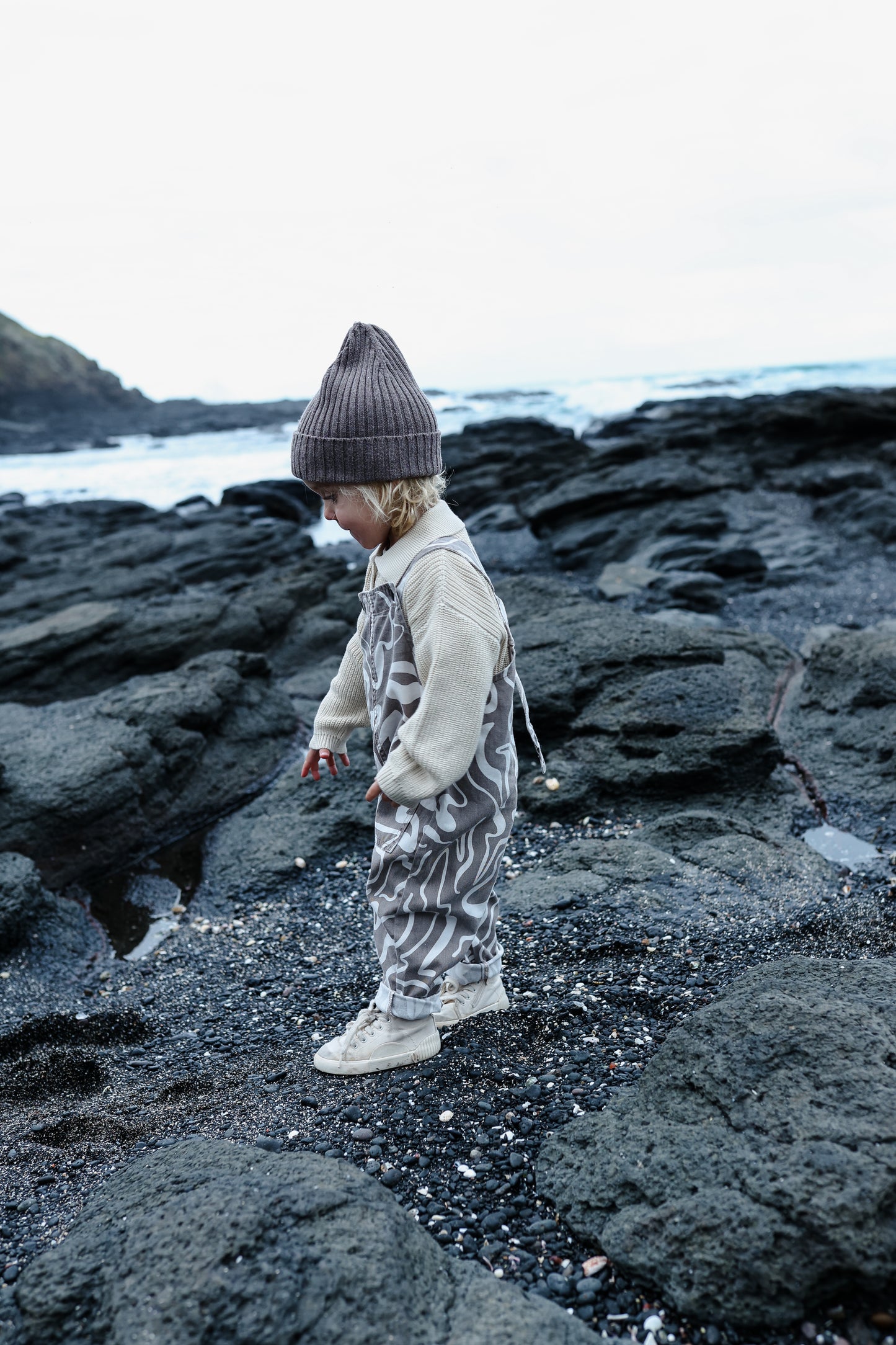 Collar Cardigan - Pebble