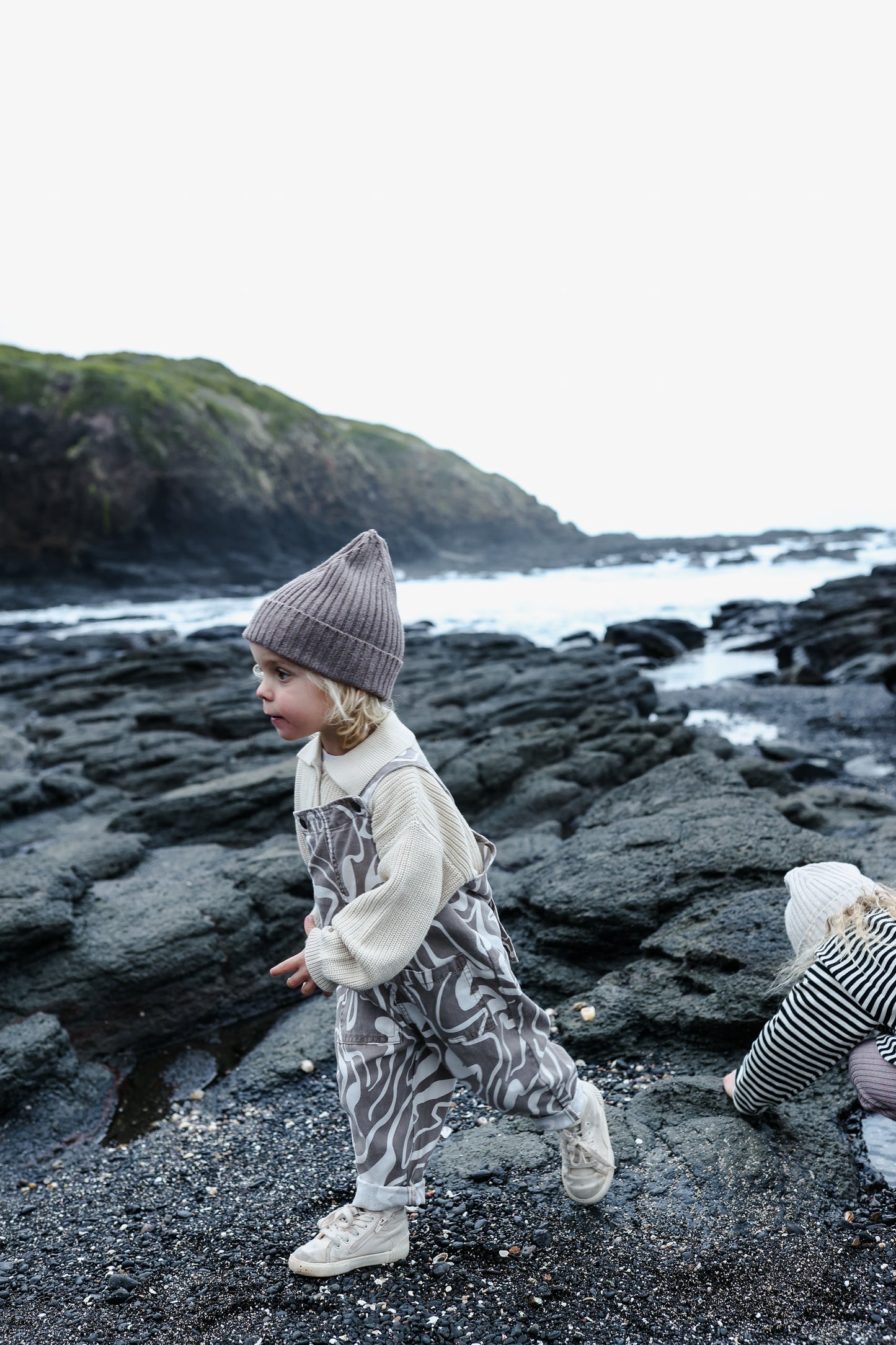 Collar Cardigan - Pebble