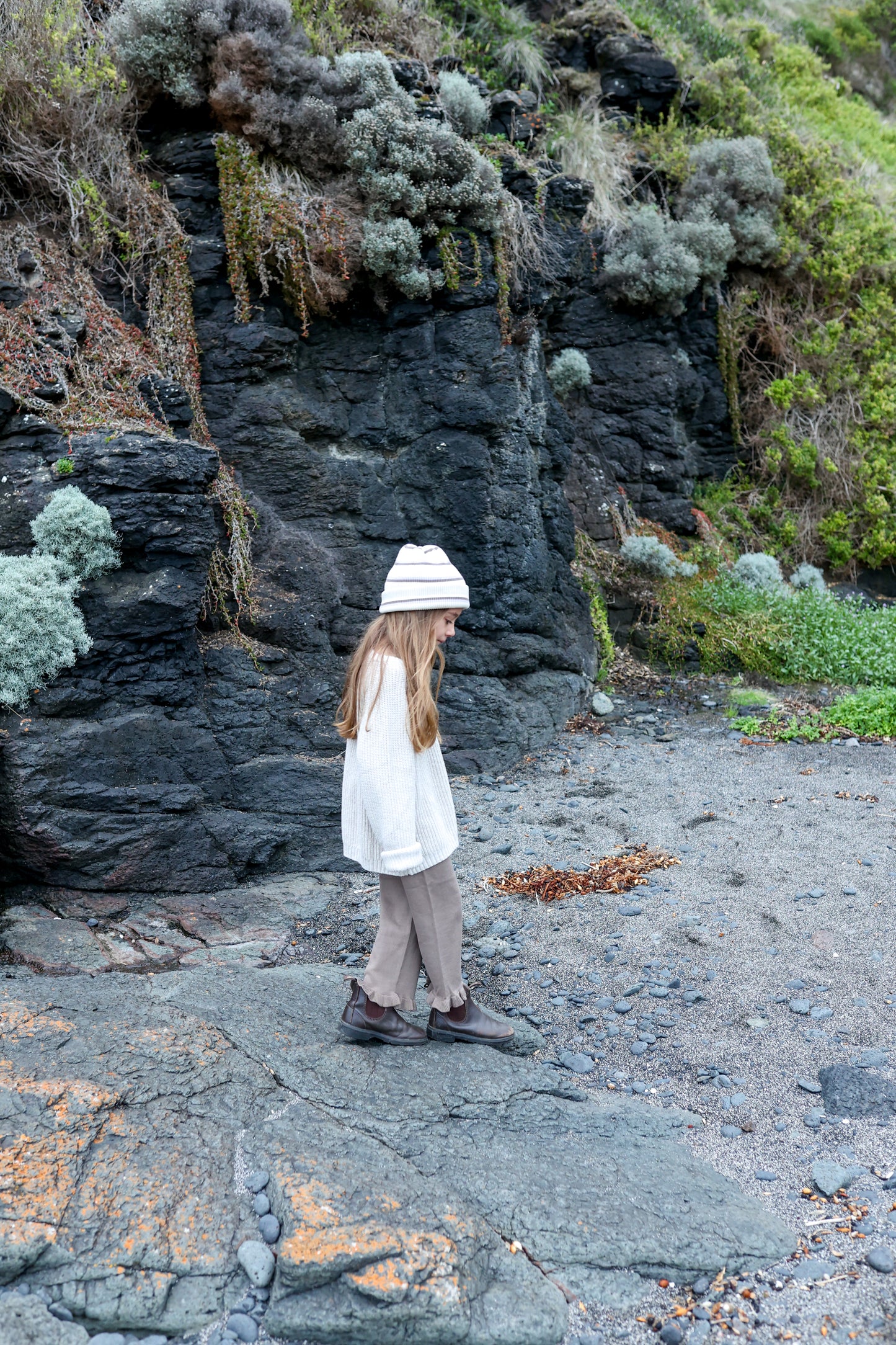 Frill Pant - Mushroom