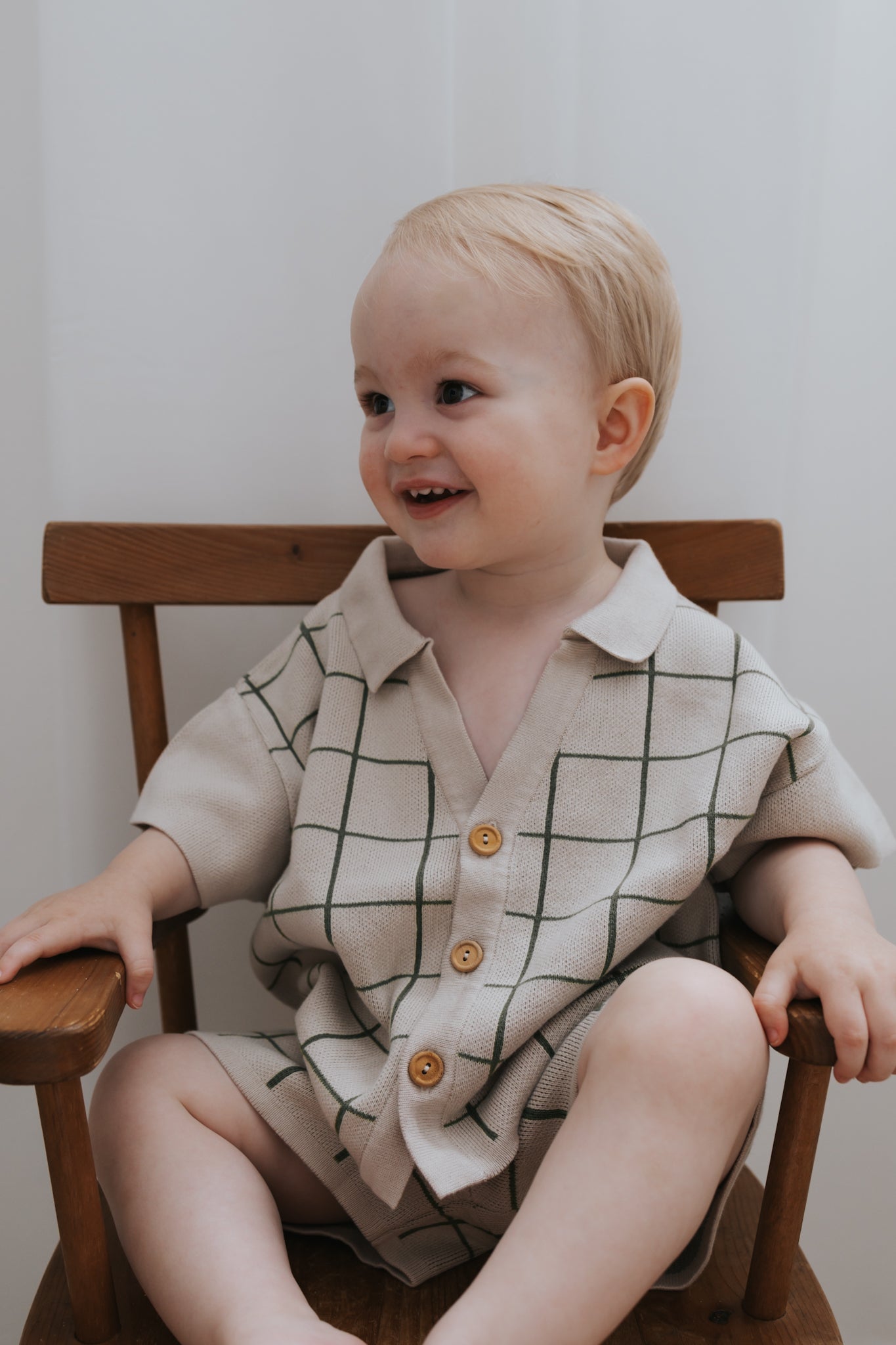Knit Shirt - Clover Grid