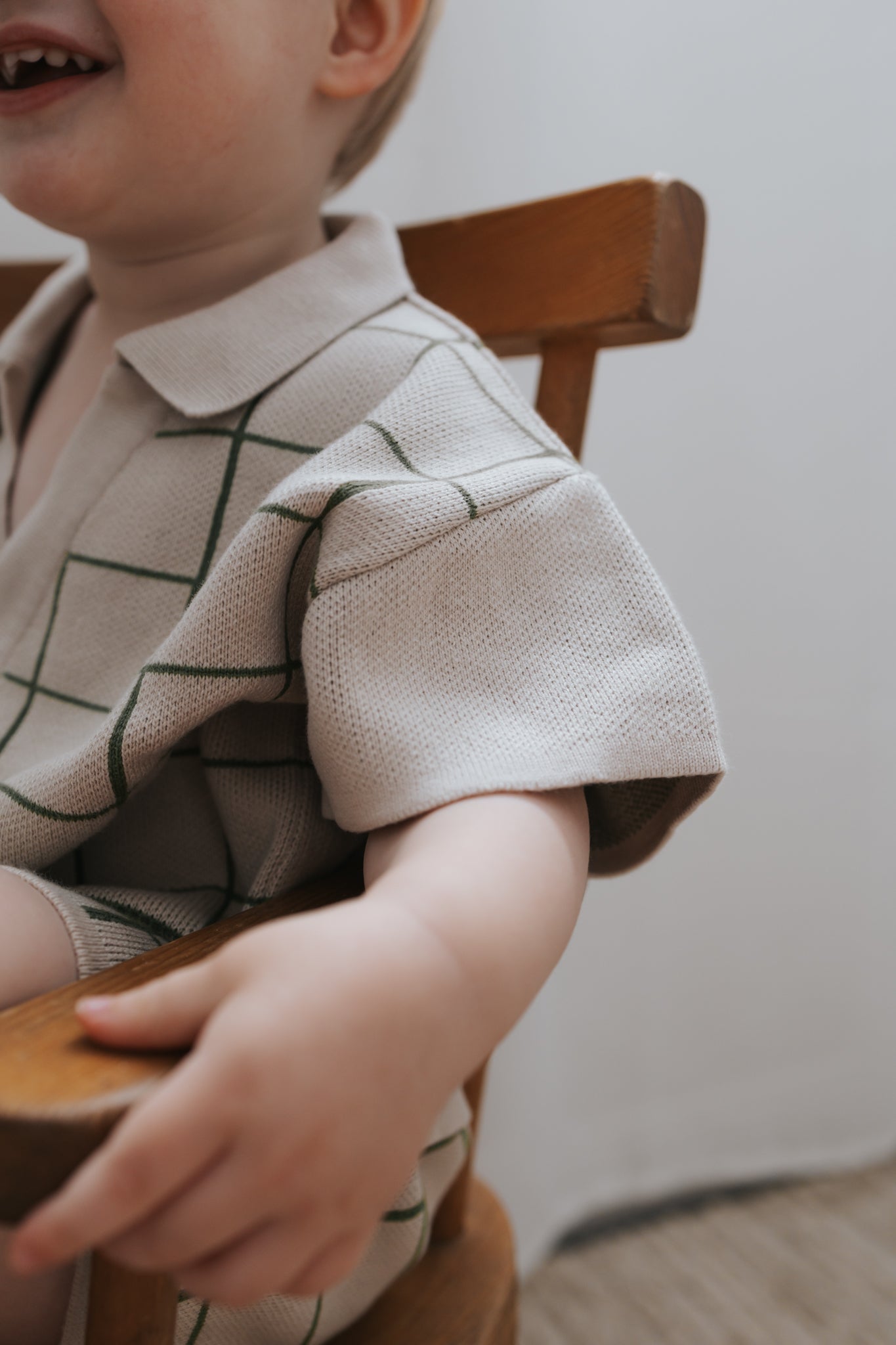 Knit Shirt - Clover Grid