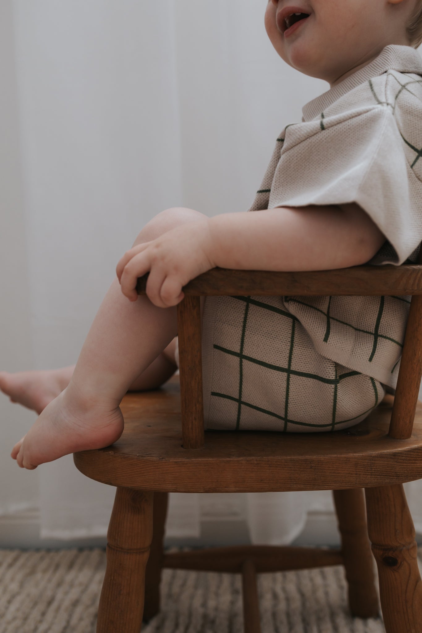 Knit Shorts - Clover Grid