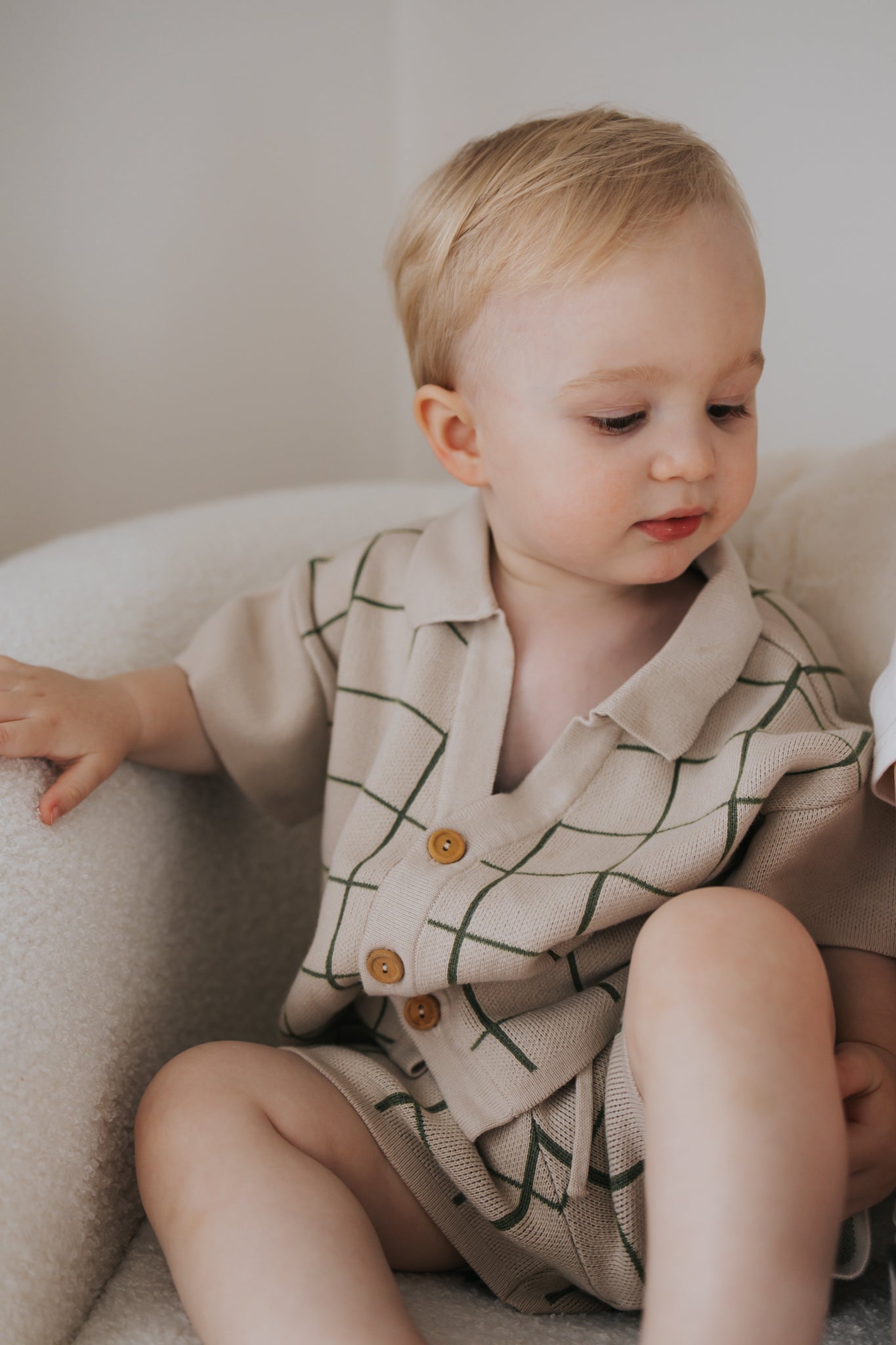 Knit Shirt - Clover Grid
