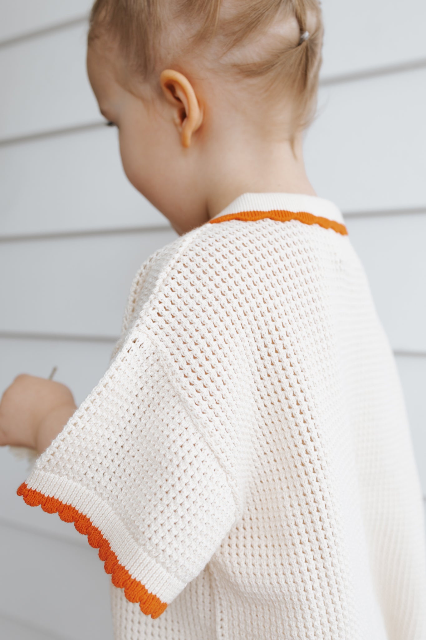 Knit Shirt - Scallop Crochet