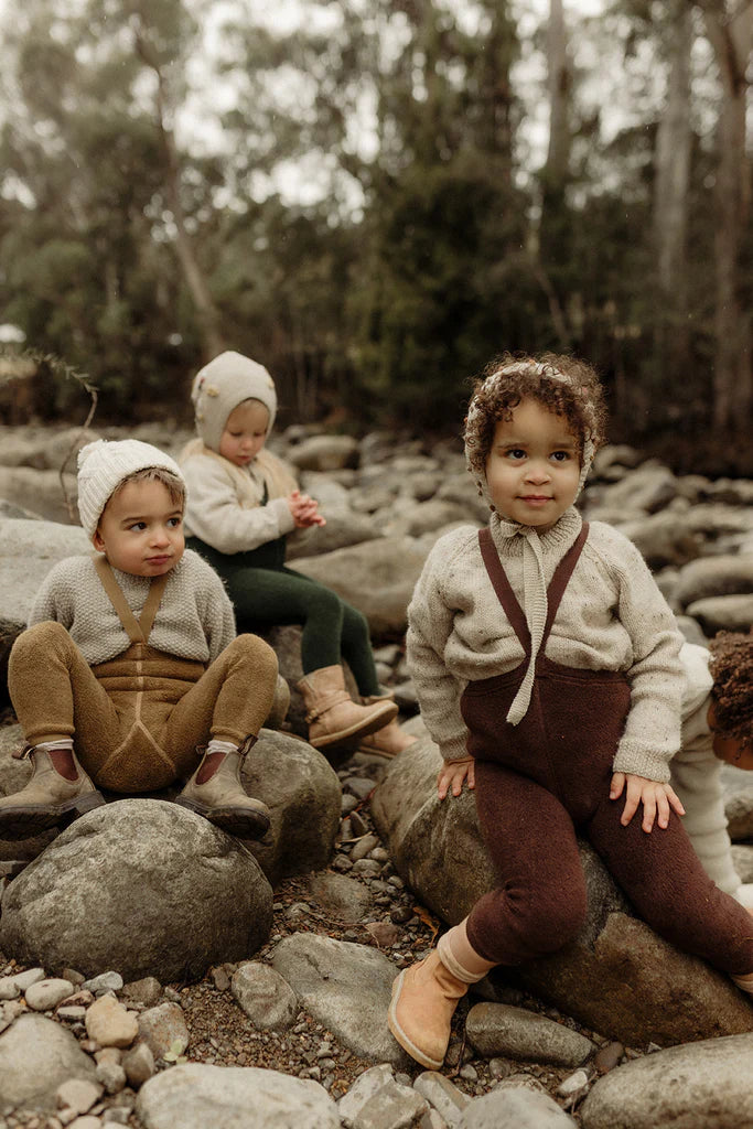 Teddy Tights | Footless - Acorn Brown