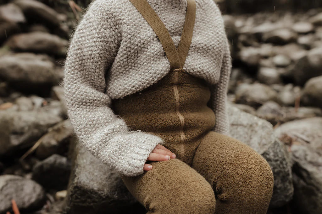 Teddy Tights | Footless - Acorn Brown
