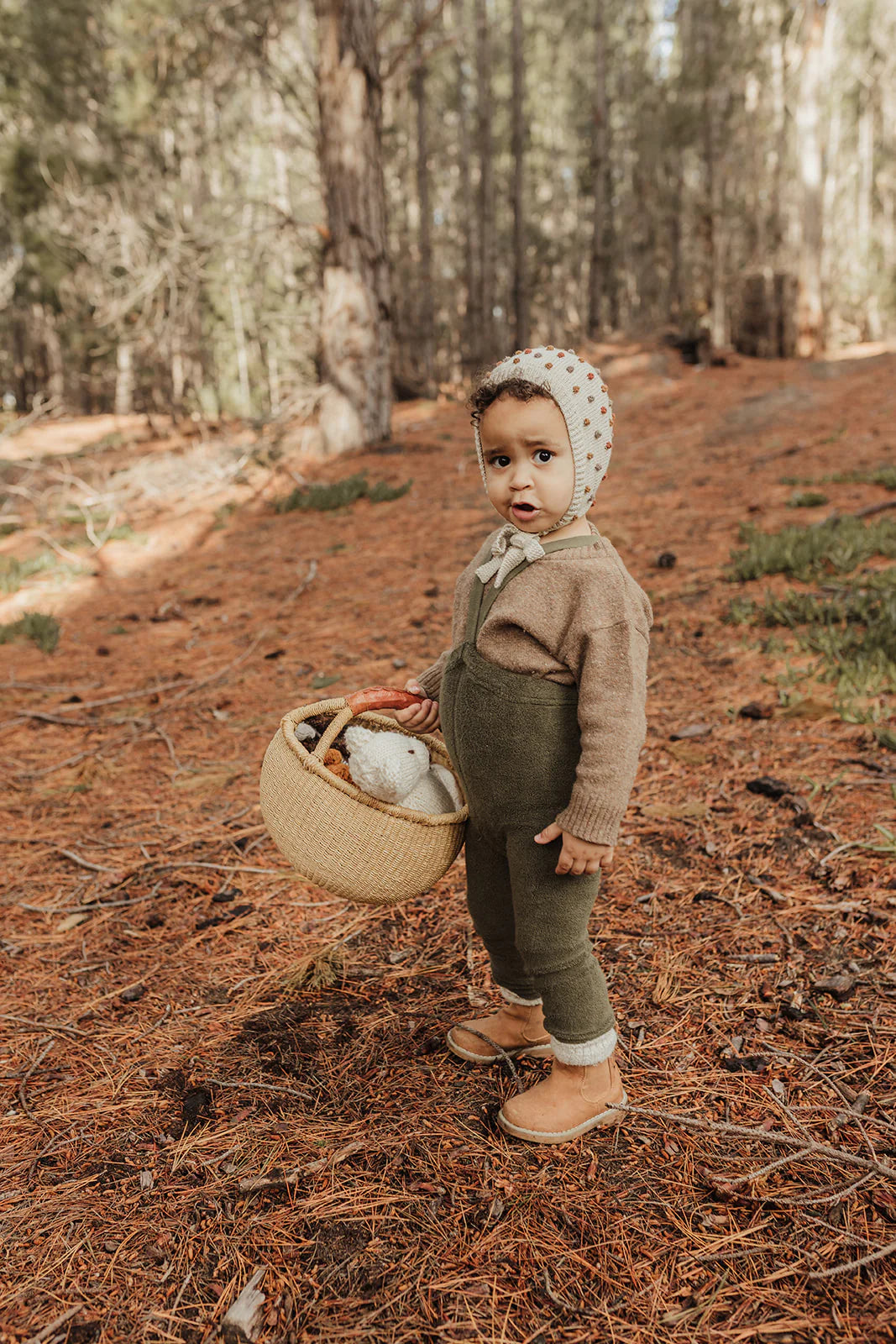 Teddy Tights | Footless - Olive