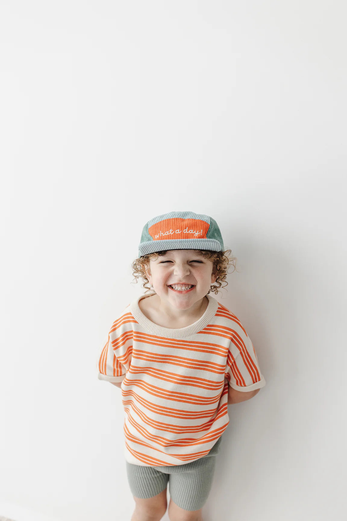 Relaxed Knit Tee - Poppy Stripe