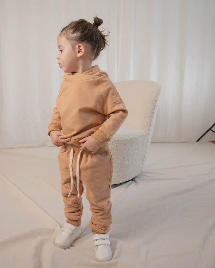 Organic Fleece Jogger - Toast