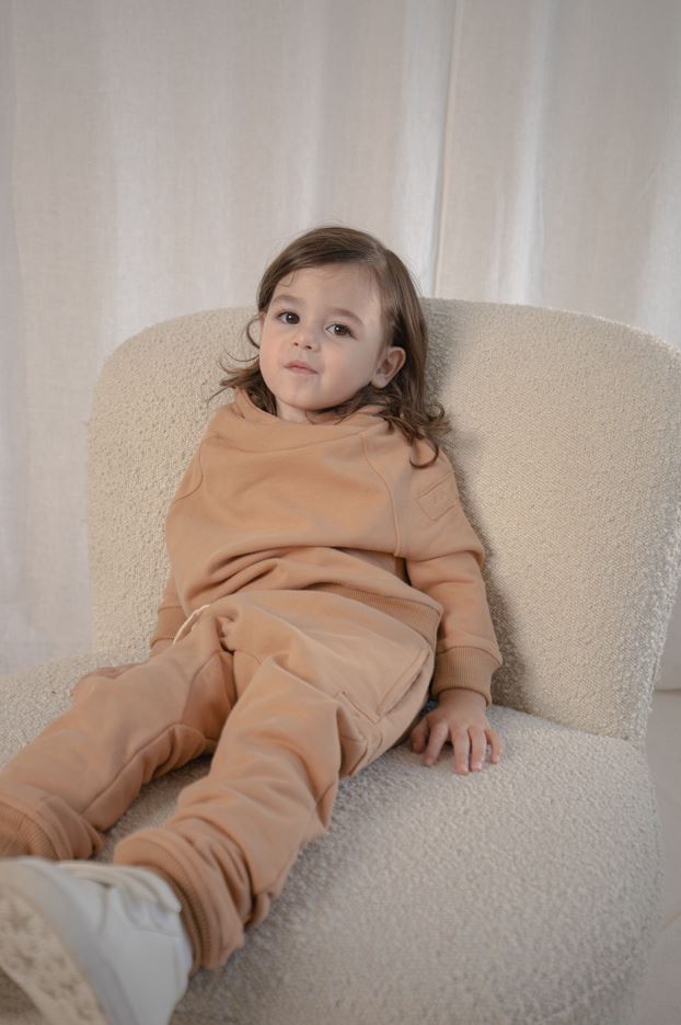 Organic Fleece Jogger - Toast