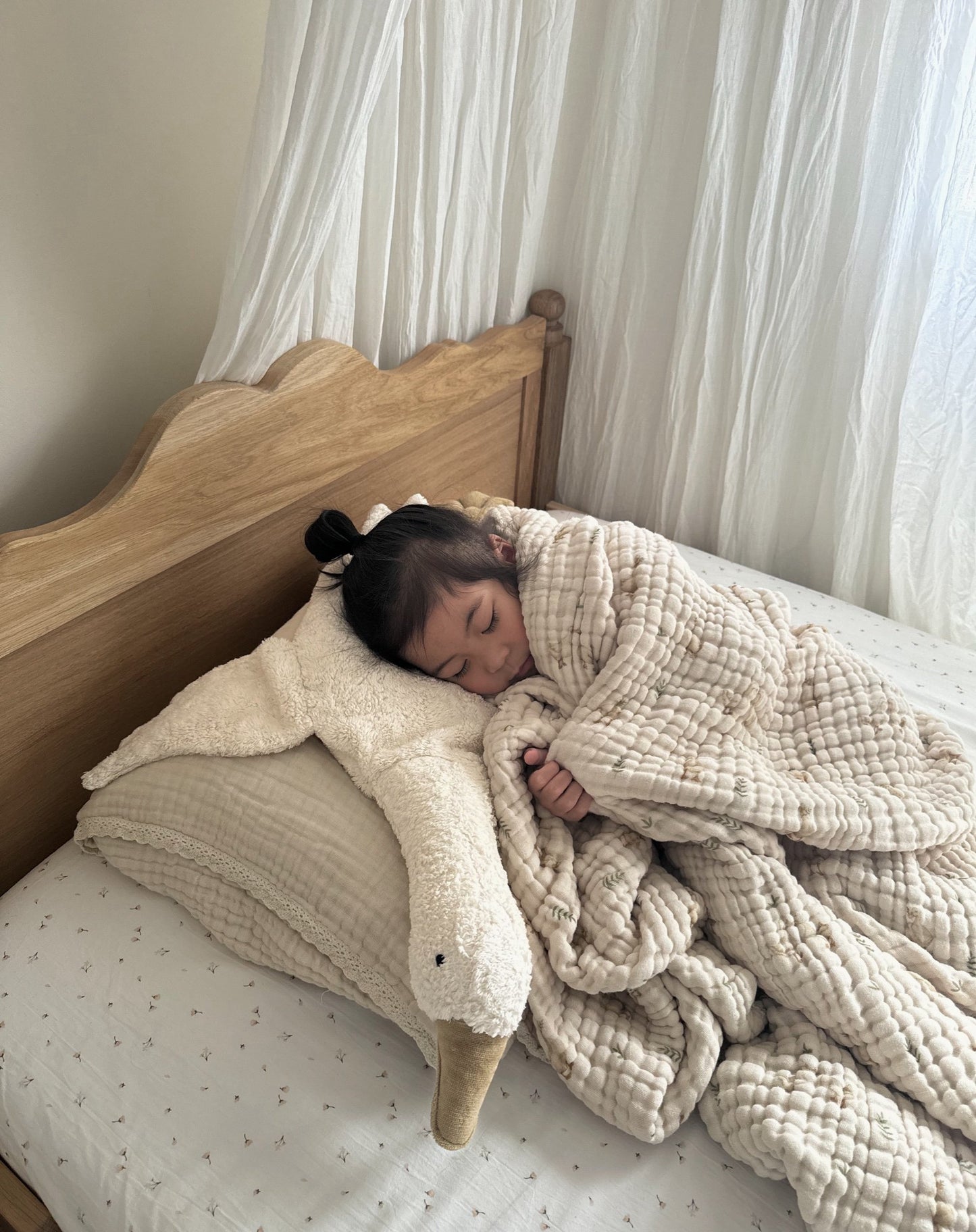 Organic Cotton Gauze Blanket - Goose