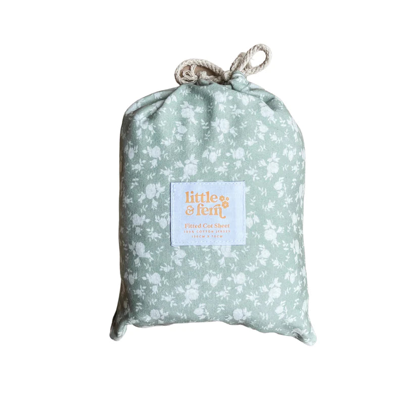 Cot Sheet - Rosie Sage