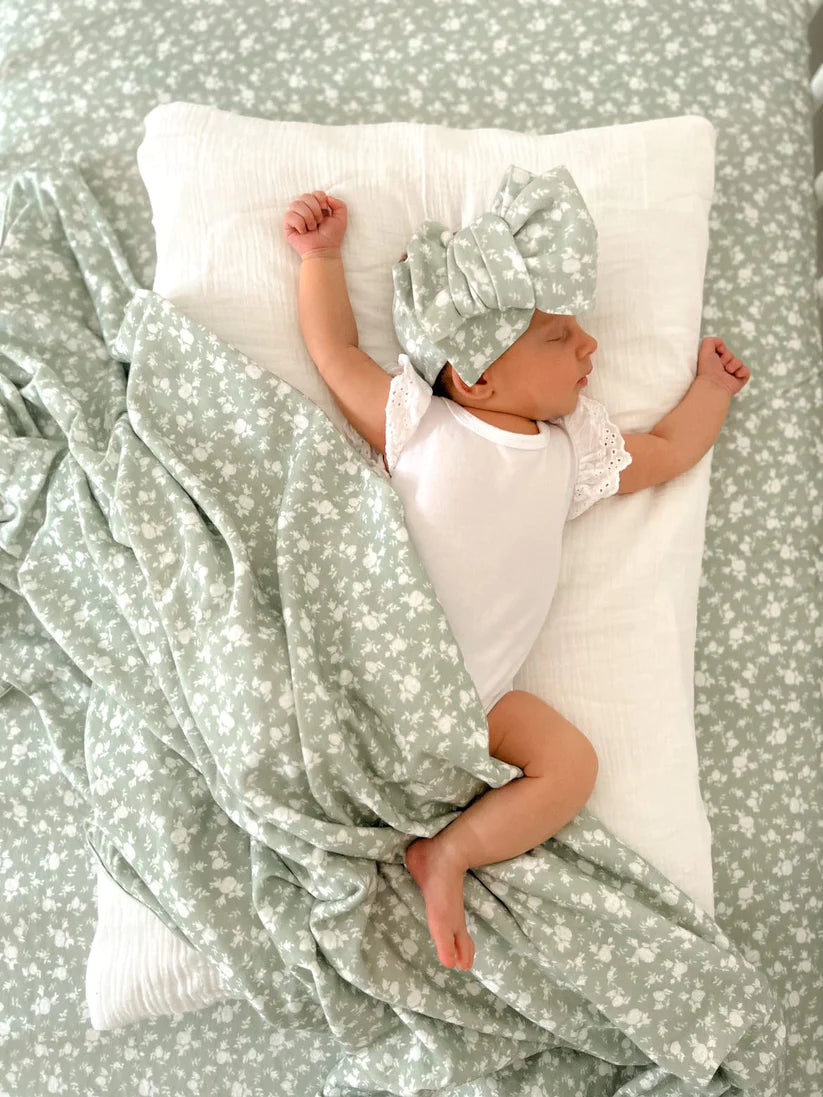 Cot Sheet - Rosie Sage