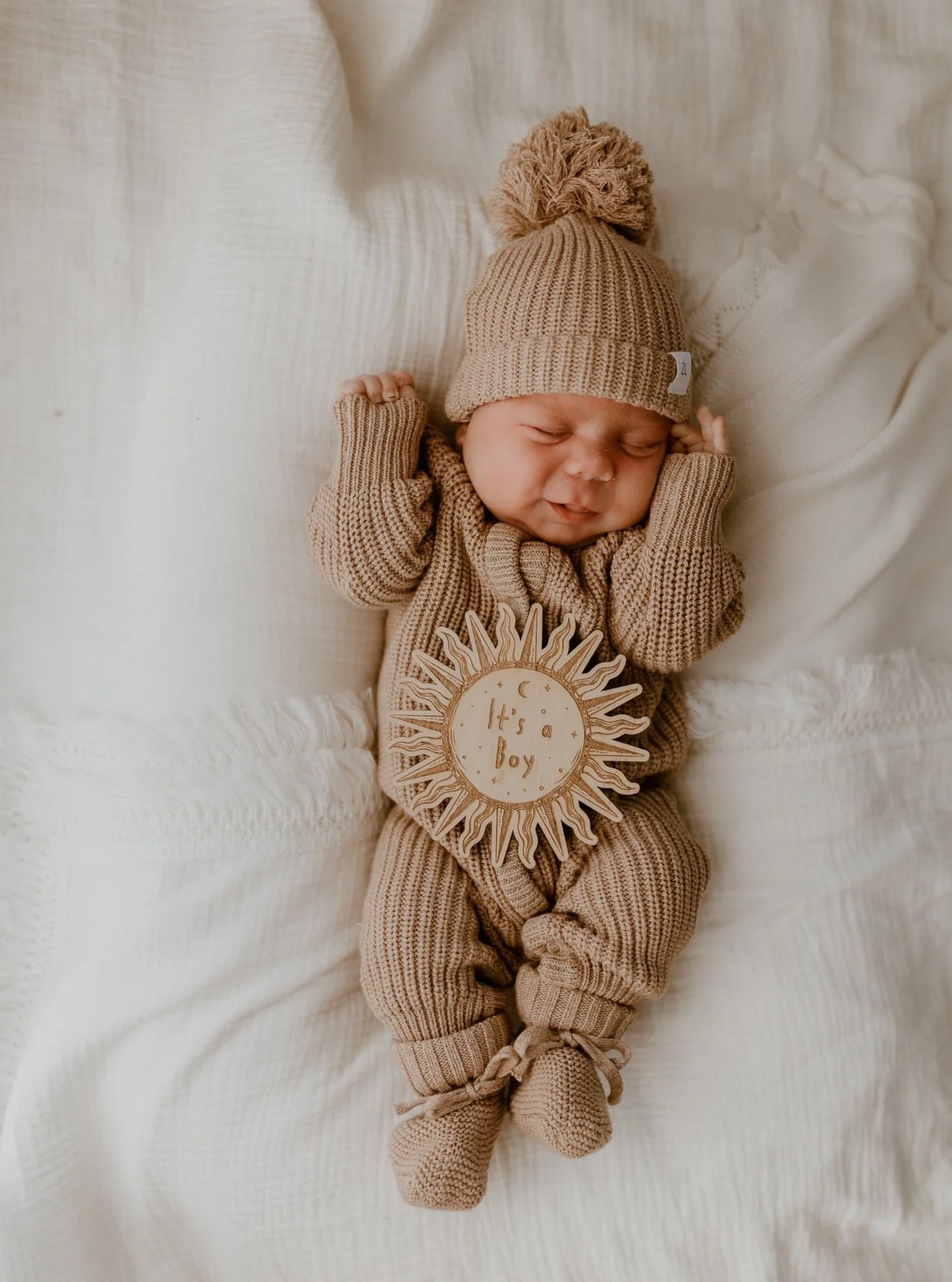 Fringe Swaddle - Cream