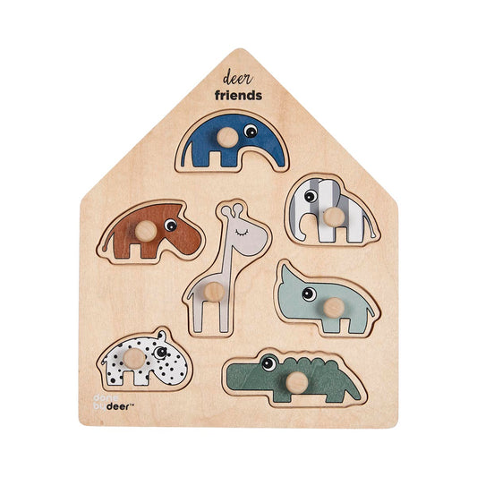 Peg Puzzle | 7 Piece - Deer Friends