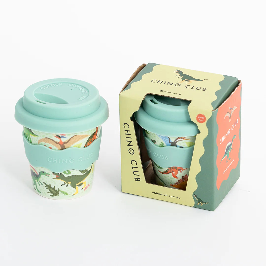 Babyccino Cup 4oz - Green Dino