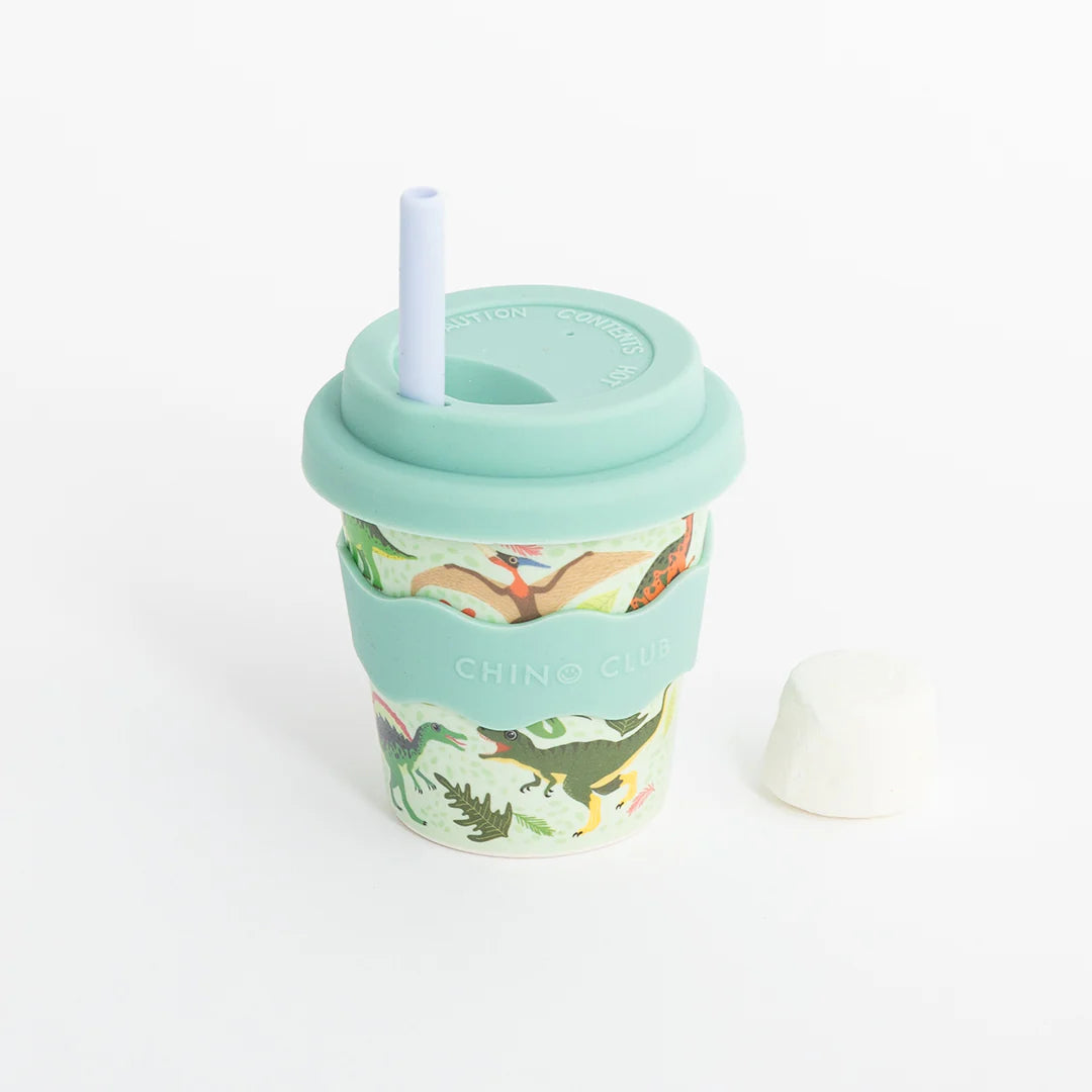 Babyccino Cup 4oz - Green Dino