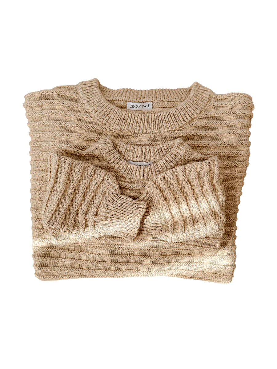 Women's Jumper - Wheat Textured