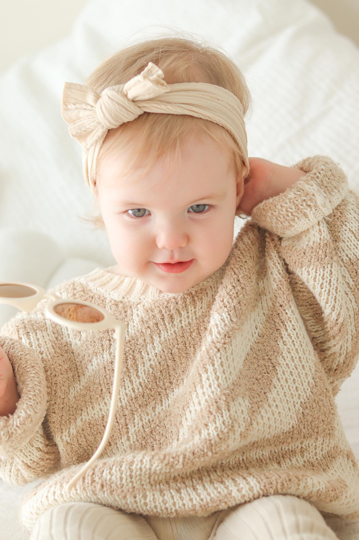 Teddy Ripple Pull Over - Stone