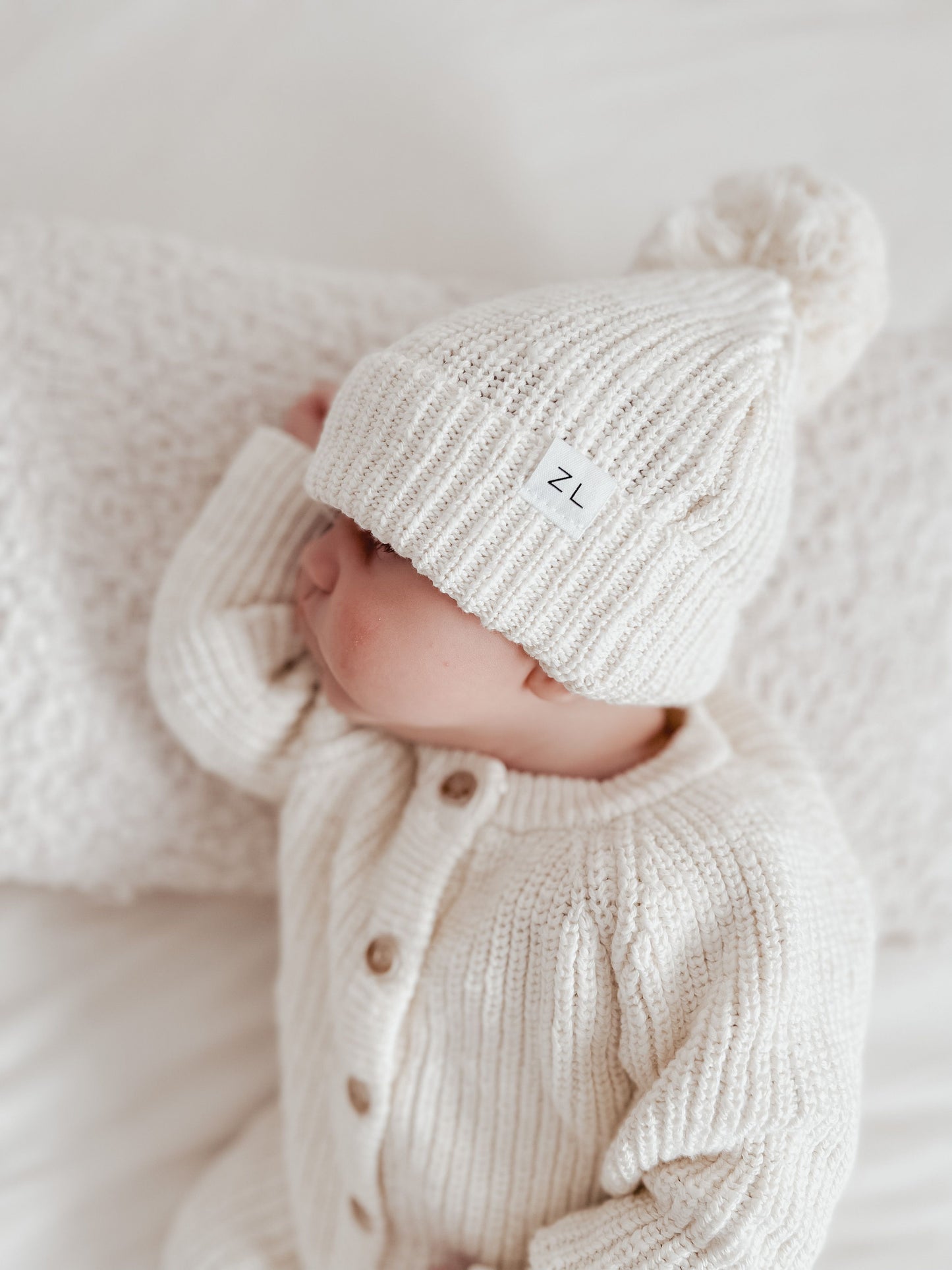 Beanie - Coconut | SIZE 1-2Y LEFT