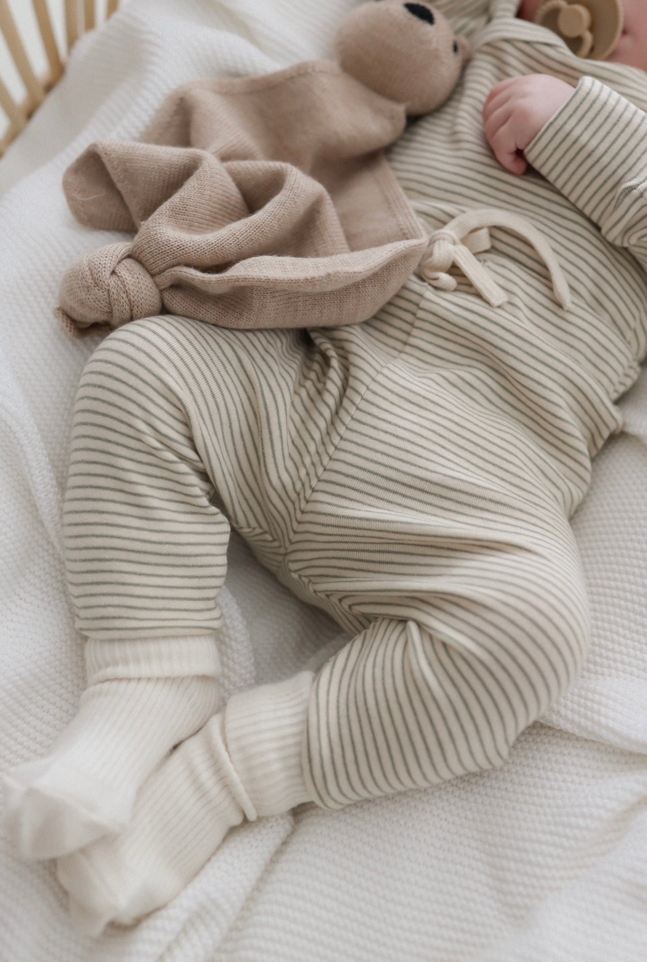 Organic Drawstring Legging - Gum Leaf
