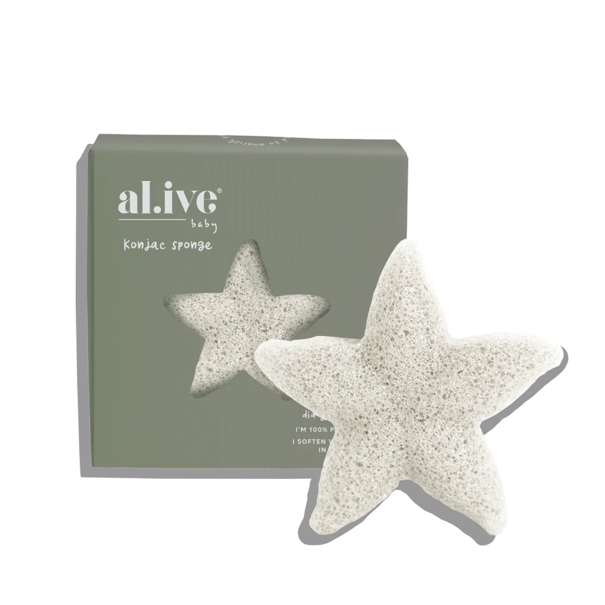 Baby Konjac Sponge - White