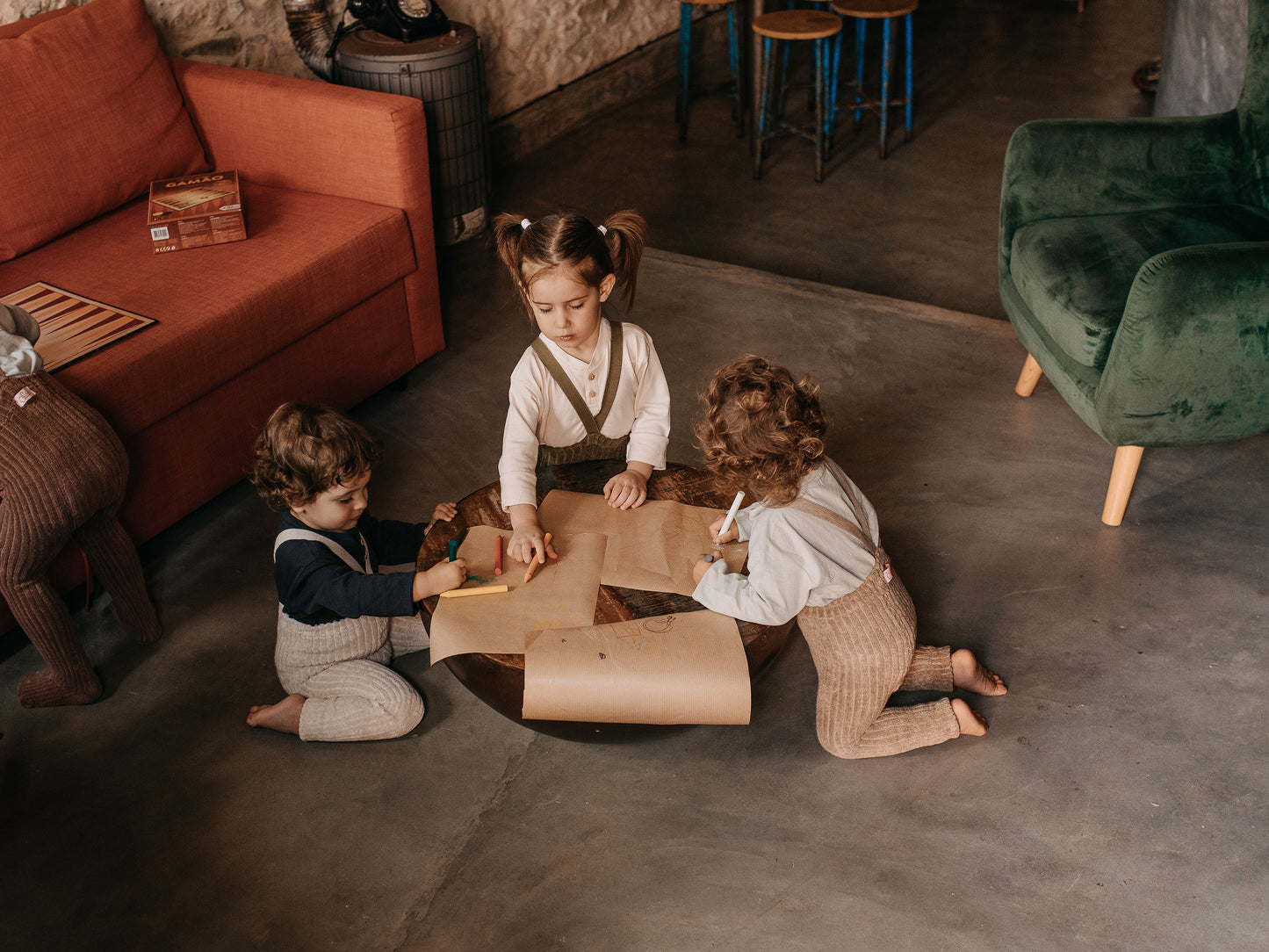 Granny Teddy Tights | Footless - Peanut Blend