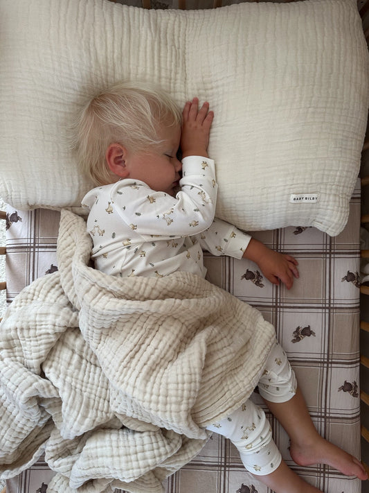 Organic Cotton Gauze Blanket - Tofu
