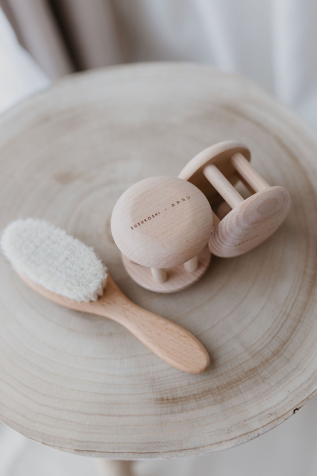 Baby Wooden Rattle Toy