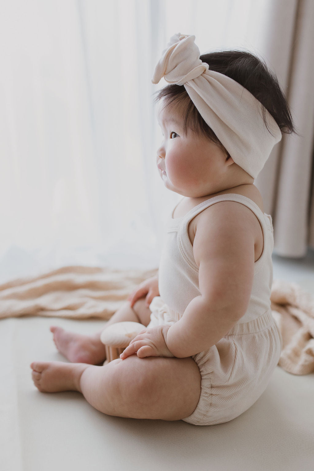 Organic Headband - Egg Shell