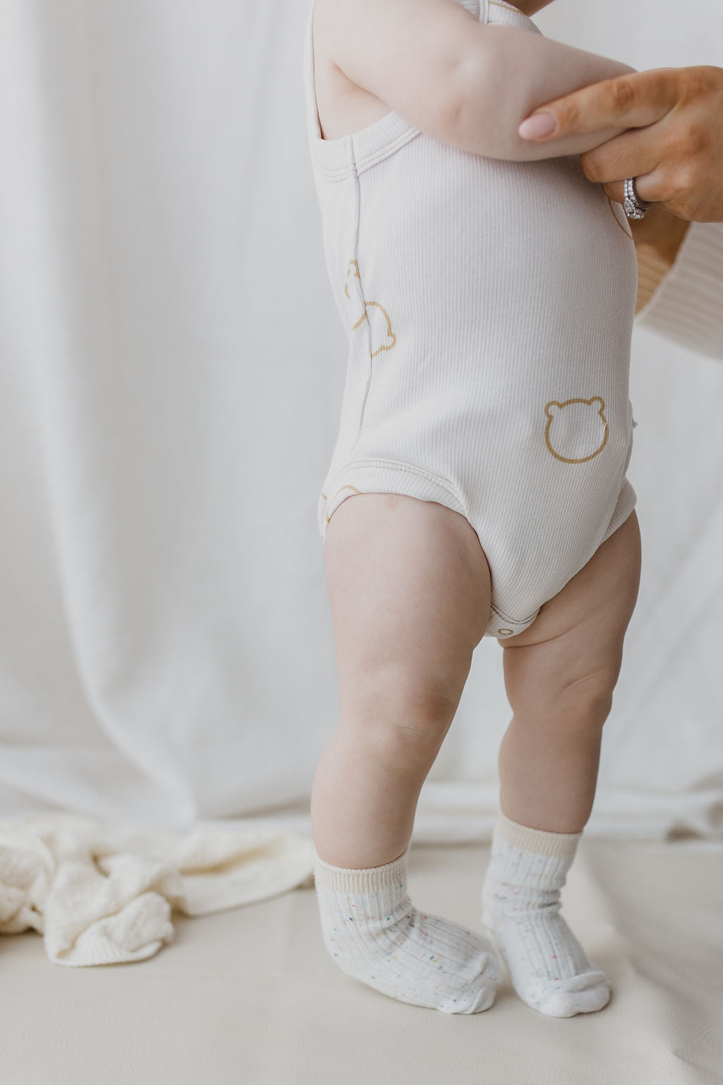 Organic Tank Suit - Boo Bear