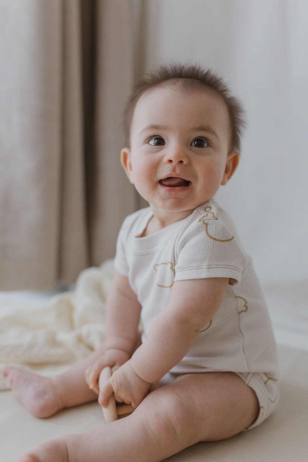Organic S/S Classic Bodysuit - Boo Bear