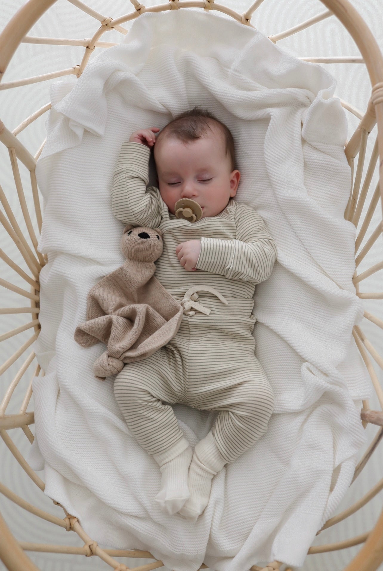 Organic L/S Kimono Bodysuit - Gum Leaf