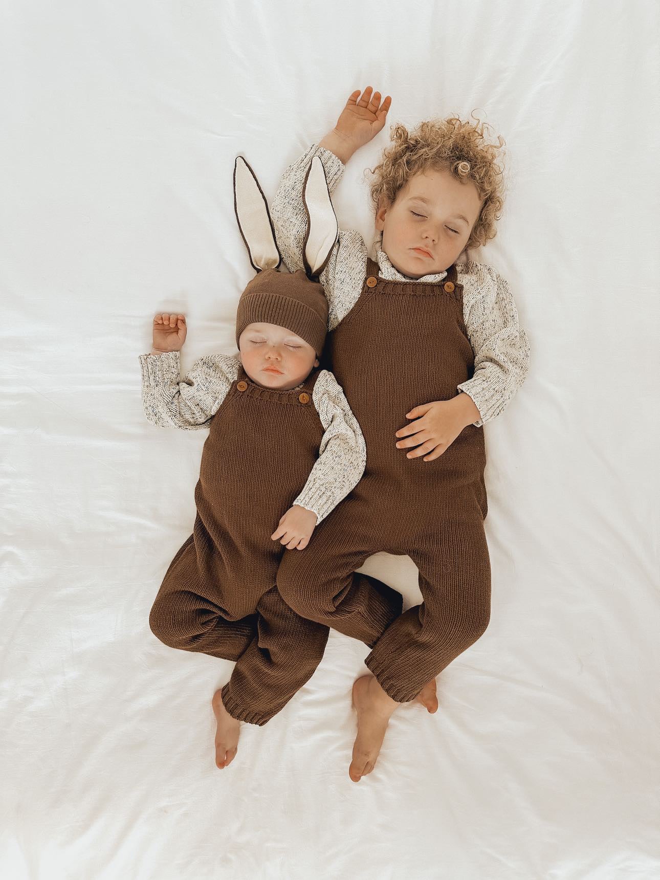 Organic Knit Overalls - Espresso