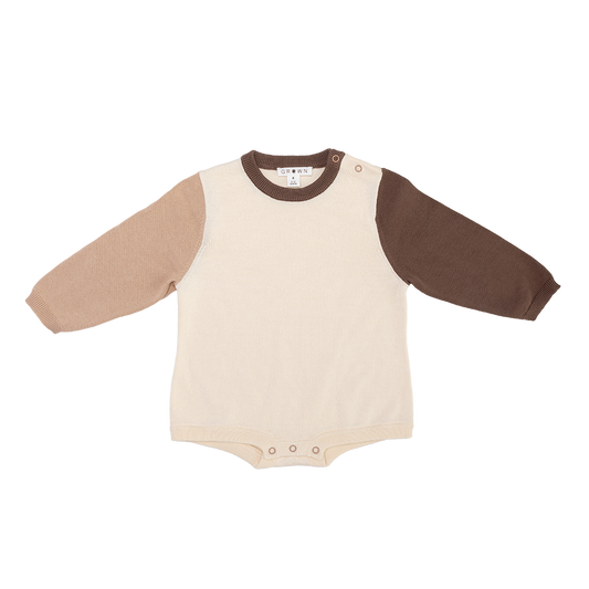 Organic Colour Block Romper