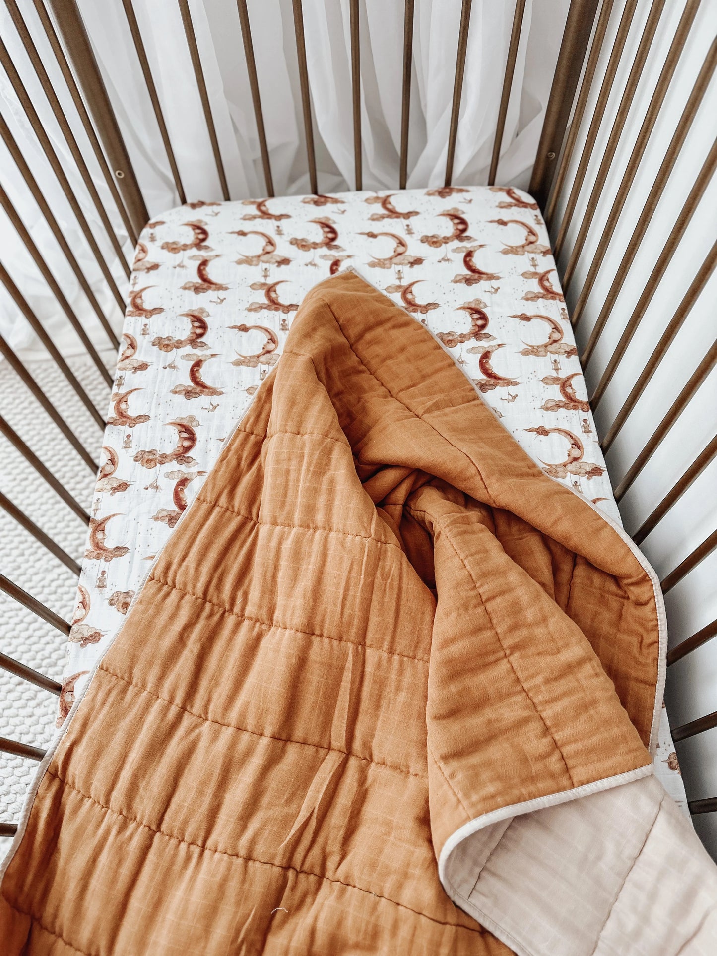 Reversible Bedspread - Sand & Golden