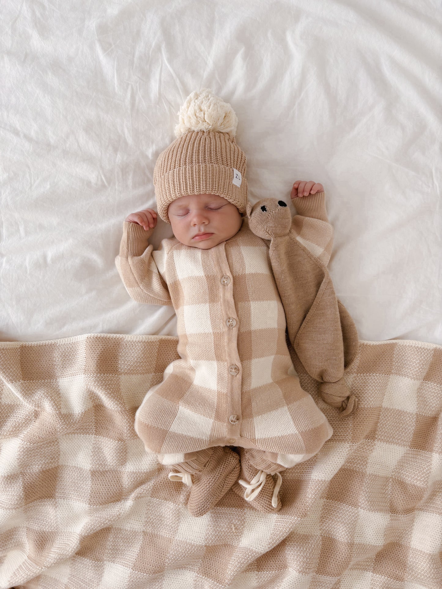 Knit Blanket - Gingham