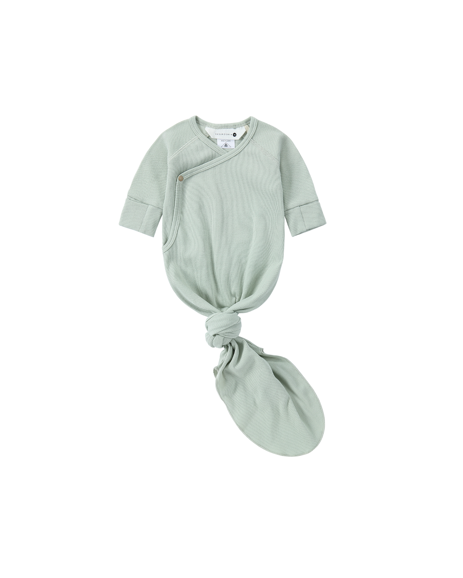 Organic Kimono Gown Sea Mist