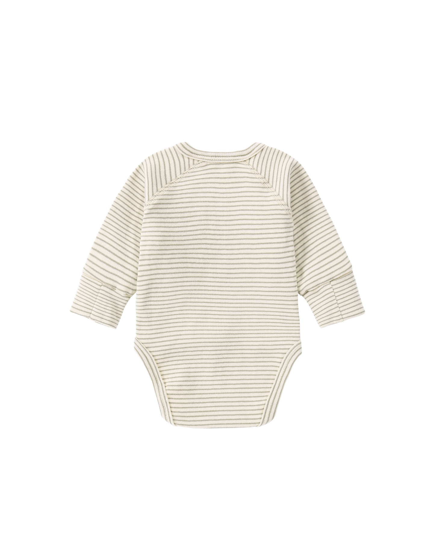 Organic L/S Kimono Bodysuit - Gum Leaf