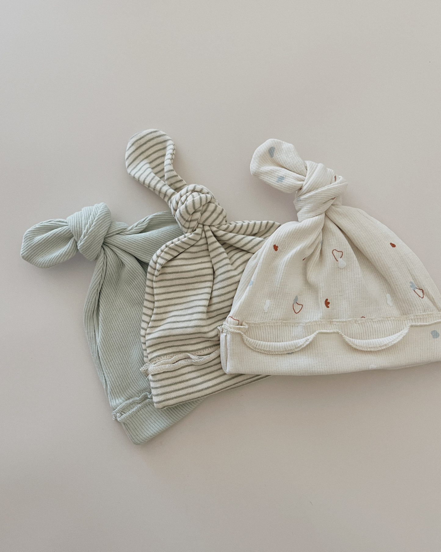 Organic Knotted Hat - Gum Leaf