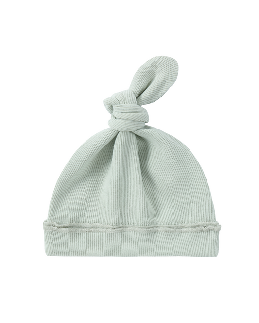 Organic Knotted Hat - Sea Mist