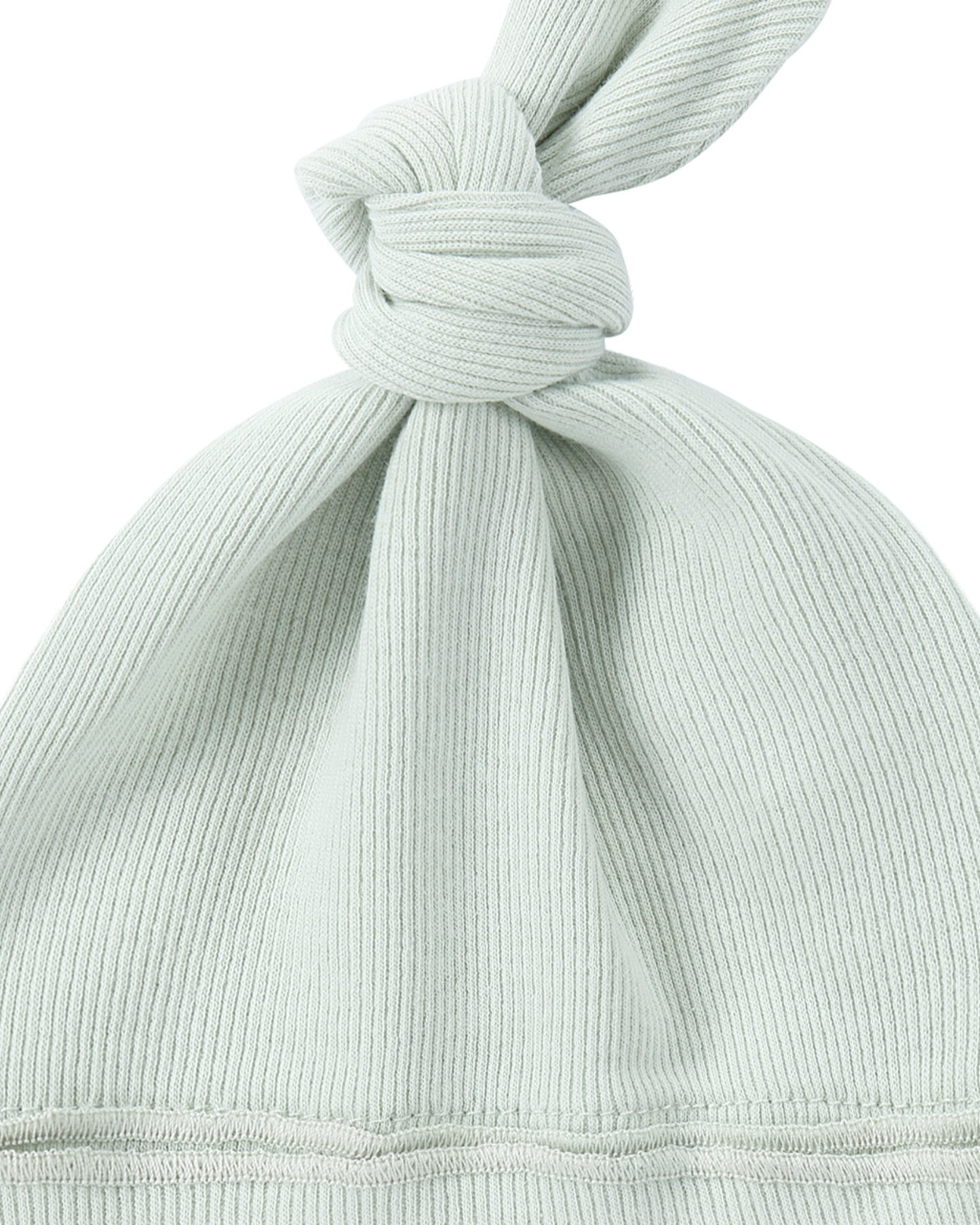 Organic Knotted Hat - Sea Mist