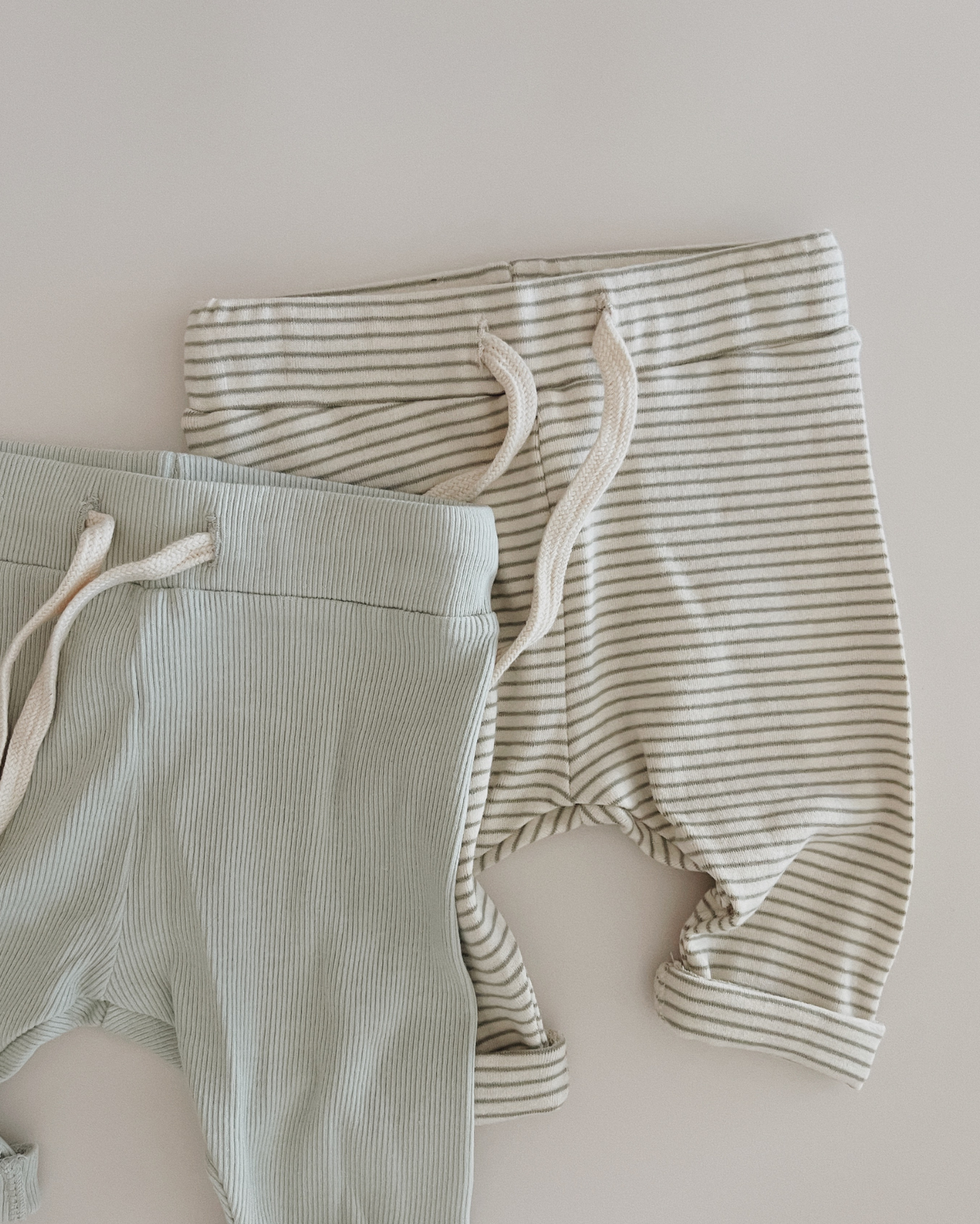 Organic Drawstring Legging - Gum Leaf