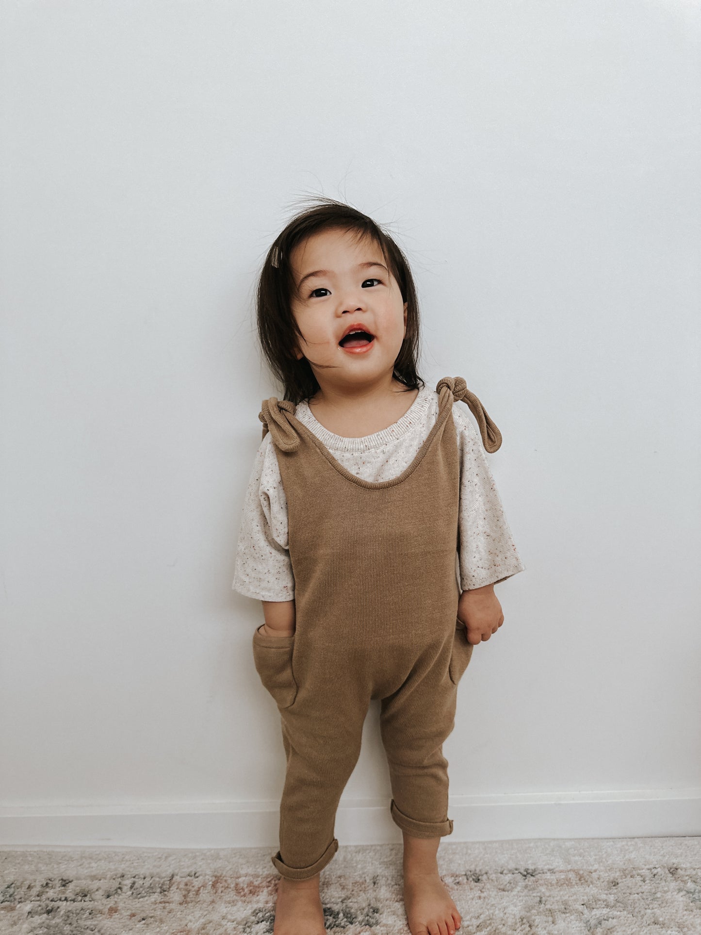 Relaxed Knit Tee - Speckle Oat