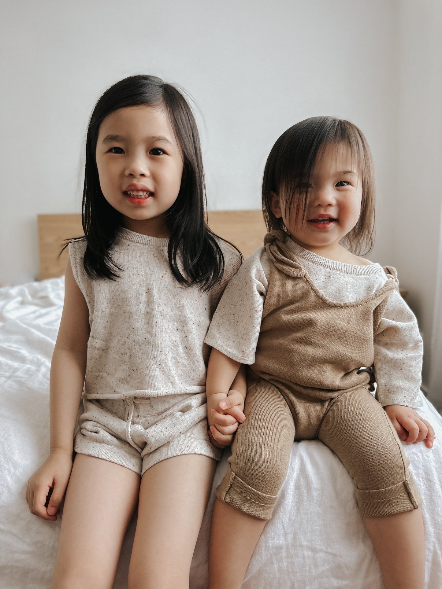 Knit Shorts - Speckle Oat