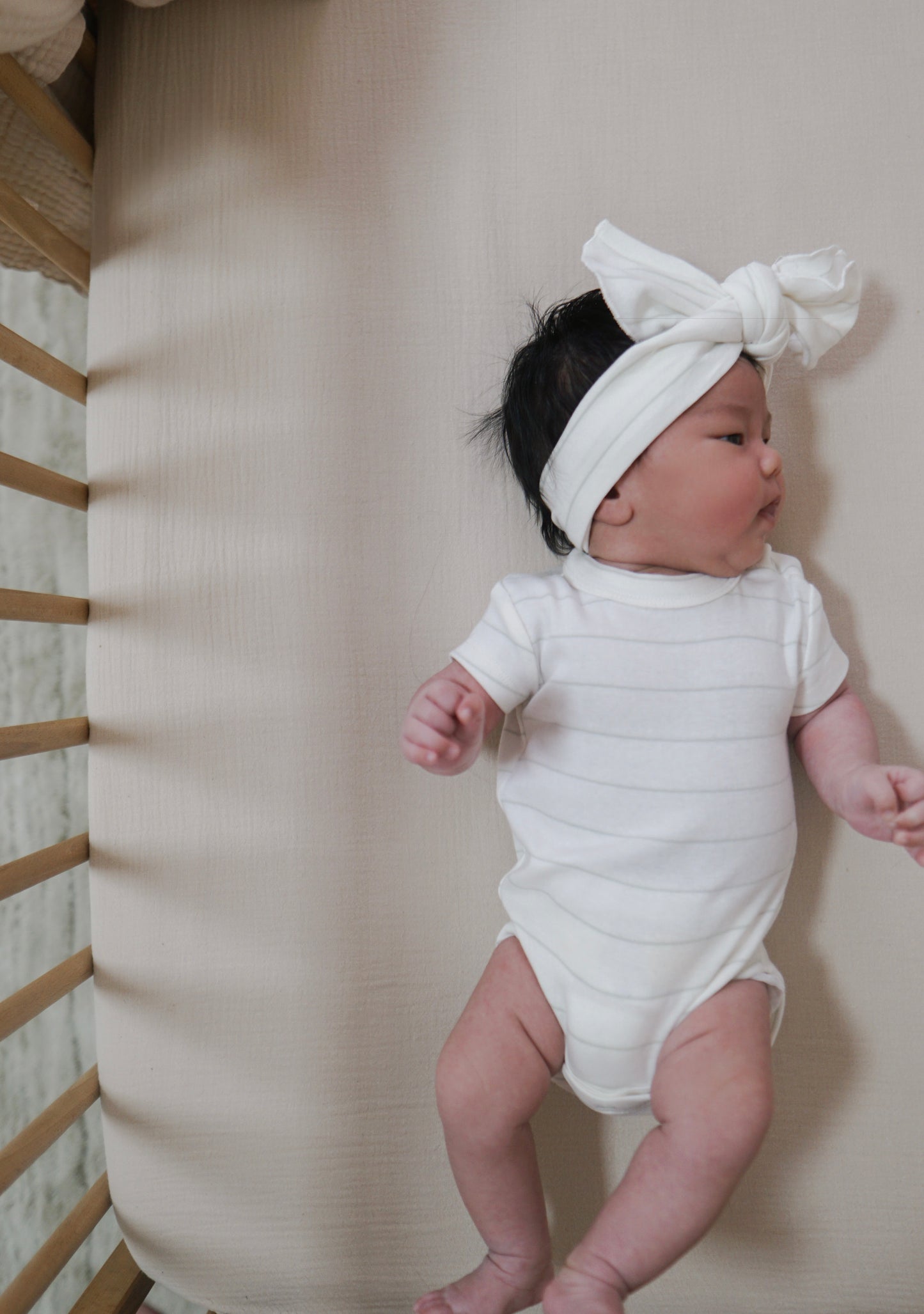 Organic S/S Classic Bodysuit - White Sky
