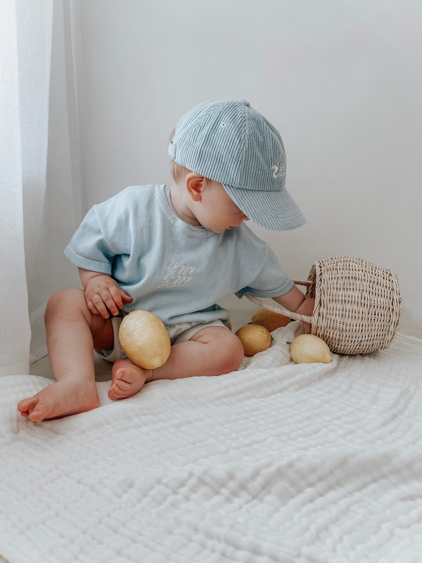 Signature Tee - Sea | SIZE 3-6M LEFT