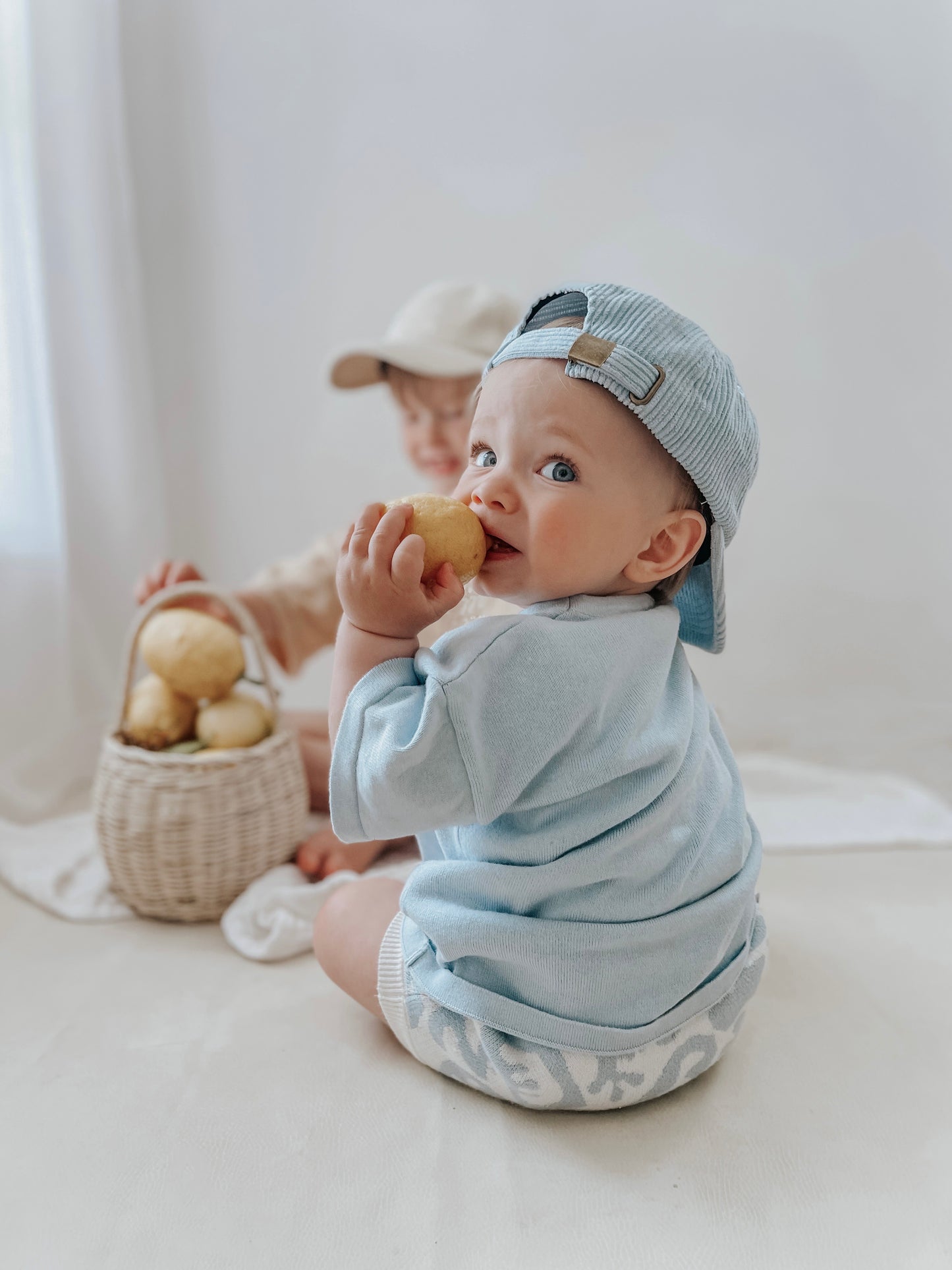 Signature Tee - Sea | SIZE 3-6M LEFT