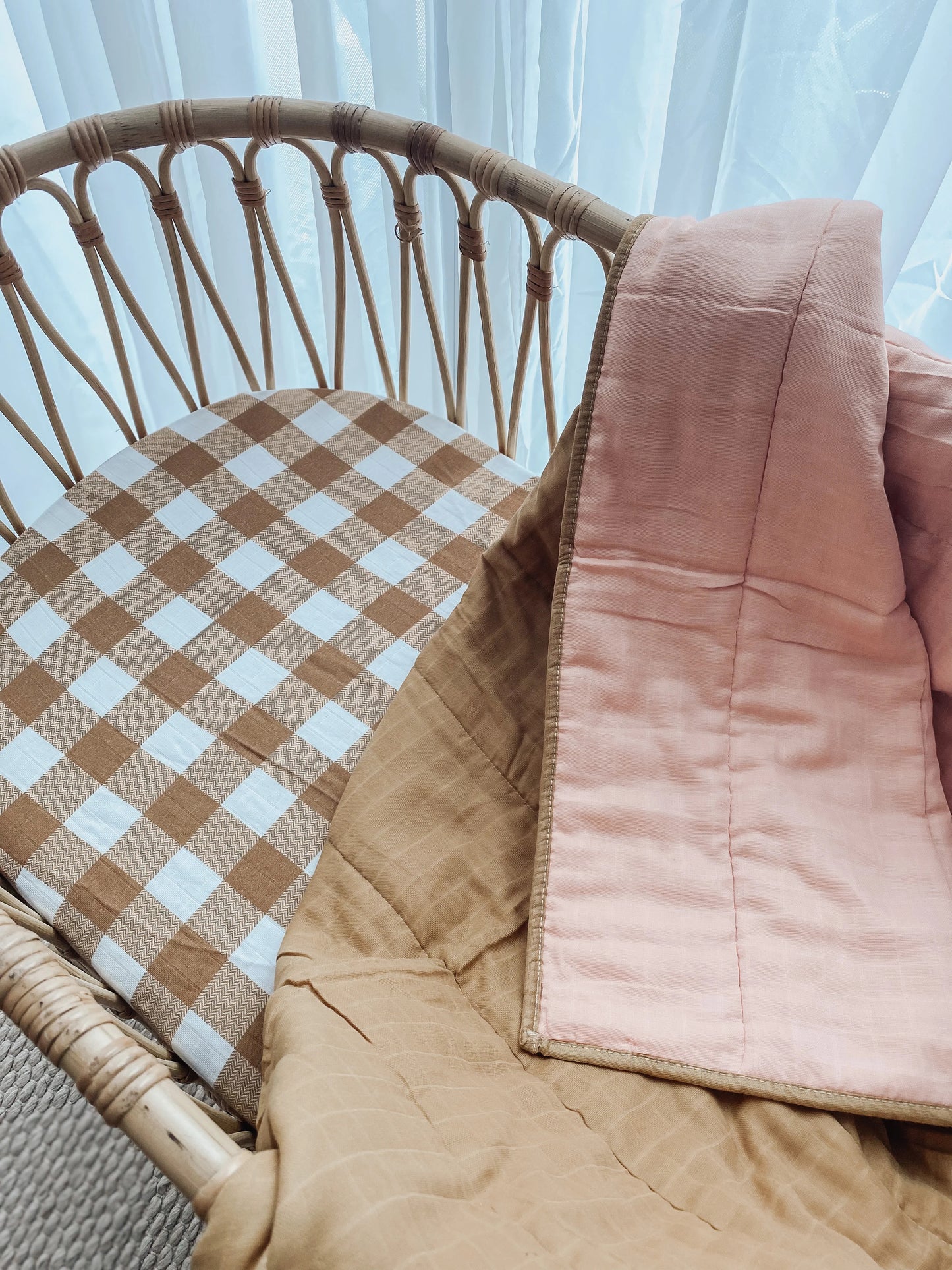 Reversible Bedspread - Caramel & Sorbet