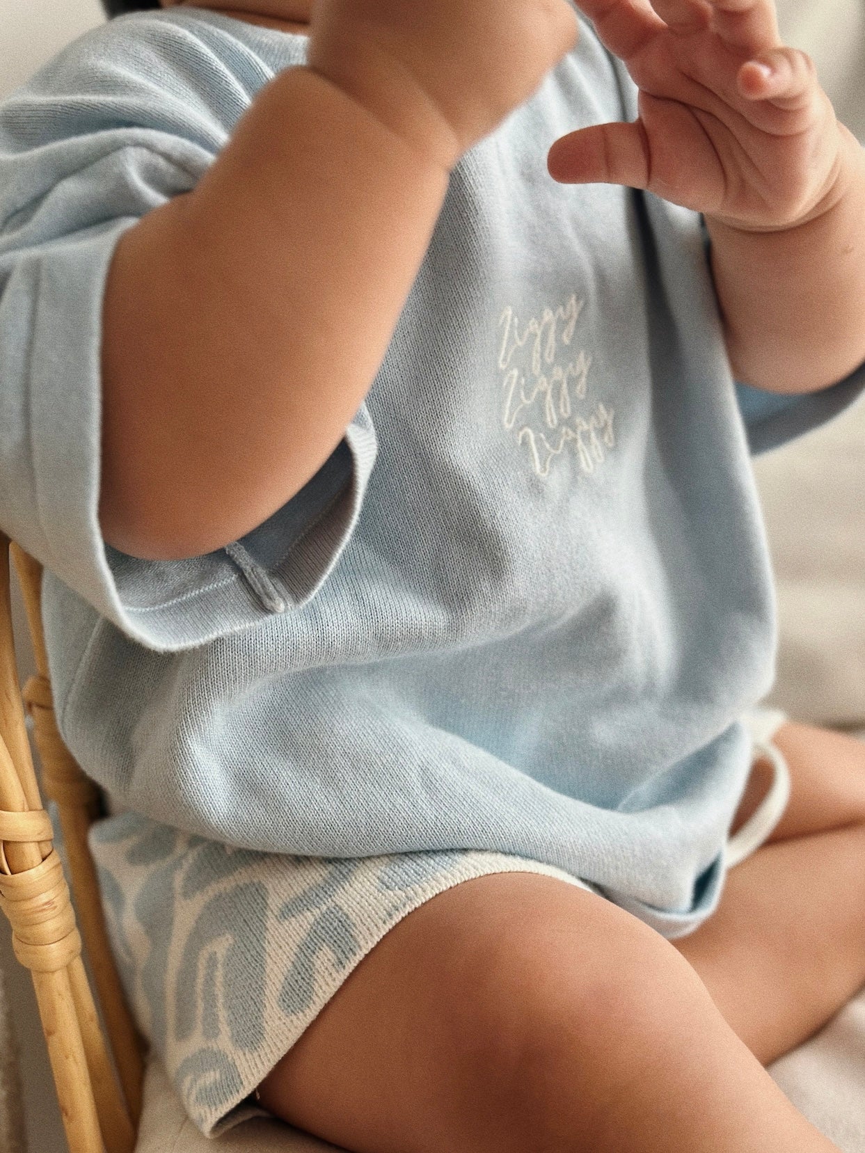 Signature Tee - Sea | SIZE 3-6M LEFT